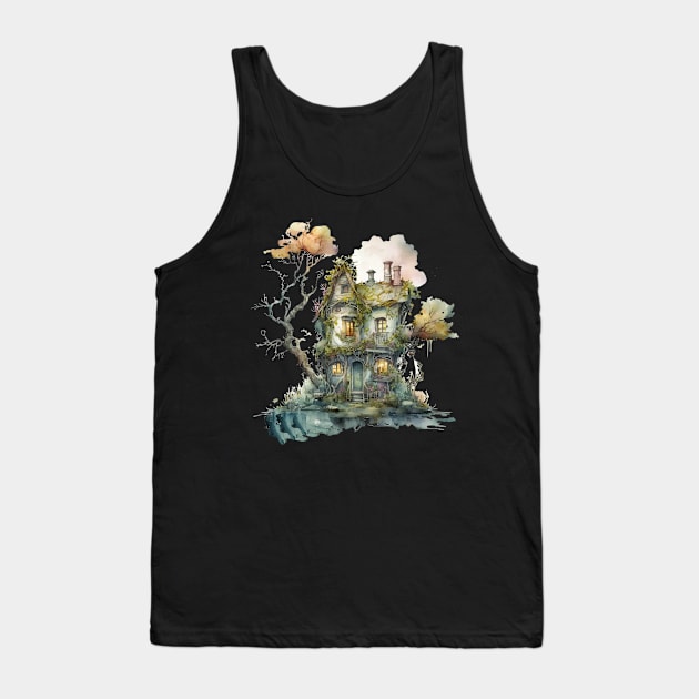 Goblincore house creepy cute house Tank Top by Mimeographics